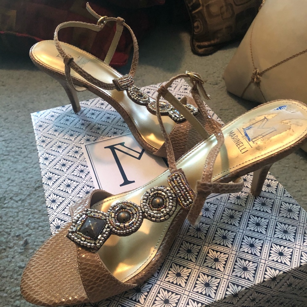 Marinelli Sandals   Never worn  Size 8 1/2